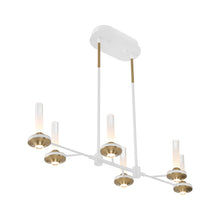 Load image into Gallery viewer, Torcia LED Linear Pendant Light in Detail.