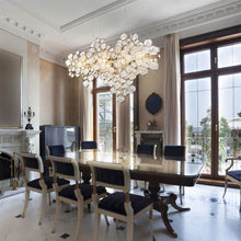Load image into Gallery viewer, Trento Linear Chandelier in dining room.