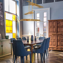 Load image into Gallery viewer, Umura LED Chandelier in dining room.