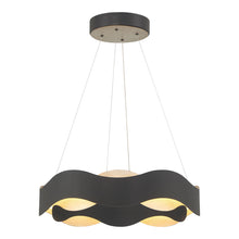 Load image into Gallery viewer, Vaughan LED Chandelier in Black/Vintage Nickel(Medium).