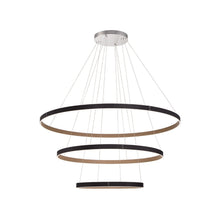 Load image into Gallery viewer, Verdura LED Multi Tier Chandelier in Black (3-Ring).