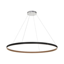 Load image into Gallery viewer, Verdura LED Ring Chandelier in Black (Large).