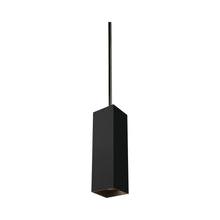 Load image into Gallery viewer, Exo LED Pendant Light in Matte Black / Black.