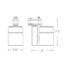 Load image into Gallery viewer, Exterminator II 1052 LED Track Head - line drawing.