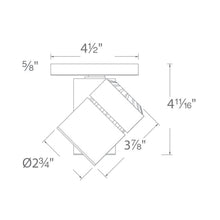 Load image into Gallery viewer, Exterminator II LED 1023 Monopoint Spotlight - line drawing.