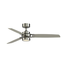 Load image into Gallery viewer, Amped LED Ceiling Fan in Brushed Nickel.