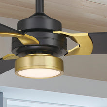 Load image into Gallery viewer, Amped LED Ceiling Fan in Detail.