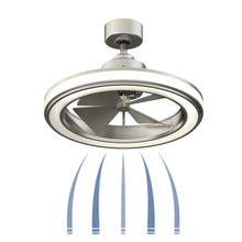 Load image into Gallery viewer, Gleam Indoor / Outdoor LED Ceiling Fan in Detail.