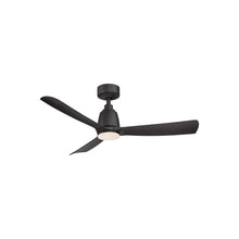 Load image into Gallery viewer, Kute Indoor / Outdoor LED Ceiling Fan in 44-Inch/Black.