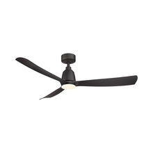 Load image into Gallery viewer, Kute Indoor / Outdoor LED Ceiling Fan in 52-Inch/Black.