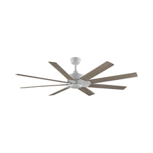 Load image into Gallery viewer, Levon Custom Ceiling Fanin Matte White/Washed Pine/64-Inch.