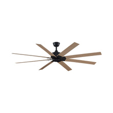 Load image into Gallery viewer, Levon Custom Ceiling Fanin Black/Natural/72-Inch.