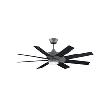 Load image into Gallery viewer, Levon Custom LED Ceiling Fan in Galvanized/Black/52-Inch.