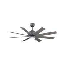 Load image into Gallery viewer, Levon Custom LED Ceiling Fan in Galvanized/Weathered Wood/52-Inch.