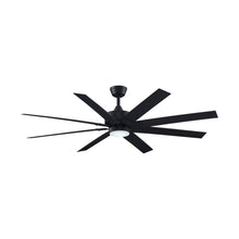 Load image into Gallery viewer, Levon Custom LED Ceiling Fan in Black/Black/64-Inch.
