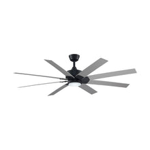 Load image into Gallery viewer, Levon Custom LED Ceiling Fan in Black/Brushed Nickel/64-Inch.