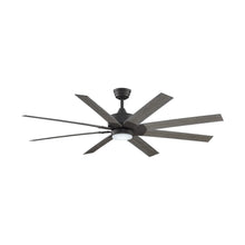 Load image into Gallery viewer, Levon Custom LED Ceiling Fan in Galvanized/Black/64-Inch.