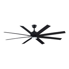 Load image into Gallery viewer, Levon Custom LED Ceiling Fan in Black/Black/72-Inch.