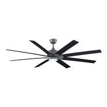 Load image into Gallery viewer, Levon Custom LED Ceiling Fan in Galvanized/Black/72-Inch.