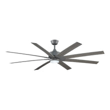 Load image into Gallery viewer, Levon Custom LED Ceiling Fan in Galvanized/Weathered Wood/72-Inch.