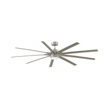 Load image into Gallery viewer, Odyn 84-Inch Indoor / Outdoor LED Ceiling Fan in Brushed Nickel/Brushed Nickel/120V.