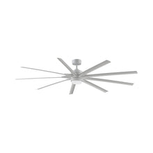 Load image into Gallery viewer, Odyn 84-Inch Indoor / Outdoor LED Ceiling Fan in Matte White/Matte White/120V.