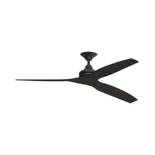Load image into Gallery viewer, Spitfire Ceiling Fan in Black/Dark Walnut/48-Inch.