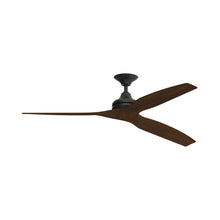 Load image into Gallery viewer, Spitfire Ceiling Fan in Black/Whiskey Wood/48-Inch.