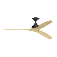 Load image into Gallery viewer, Spitfire Ceiling Fan in Black/Natural/60-Inch.