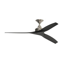 Load image into Gallery viewer, Spitfire Ceiling Fan in Brushed Nickel/Black/60-Inch.