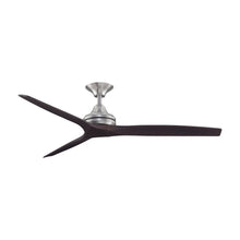 Load image into Gallery viewer, Spitfire Ceiling Fan in Brushed Nickel/Dark Walnut/60-Inch.