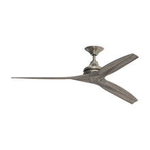 Load image into Gallery viewer, Spitfire Ceiling Fan in Brushed Nickel/Weathered Wood/60-Inch.