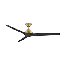 Load image into Gallery viewer, Spitfire Ceiling Fan in Brushed Satin Brass/Black/60-Inch.
