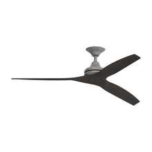 Load image into Gallery viewer, Spitfire Ceiling Fan in Galvanized/Dark Walnut/60-Inch.