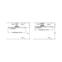 Load image into Gallery viewer, Spitfire Ceiling Fan - line drawing.