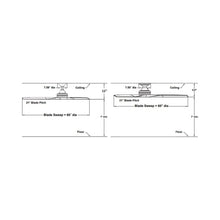 Load image into Gallery viewer, Spitfire Ceiling Fan - line drawing.