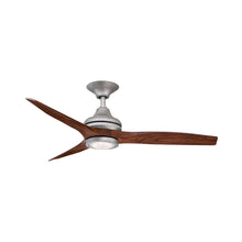 Load image into Gallery viewer, Spitfire LED Ceiling Fan in Galvanized/Whiskey Wood/48-Inch.