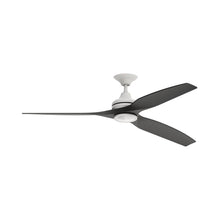 Load image into Gallery viewer, Spitfire LED Ceiling Fan in Matte White/Black/48-Inch.