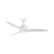 Load image into Gallery viewer, Spitfire LED Ceiling Fan in Matte White/Washed White/48-Inch.
