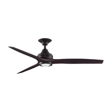 Load image into Gallery viewer, Spitfire LED Ceiling Fan in Dark Bronze/Dark Walnut/60-Inch.