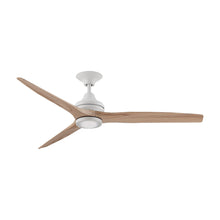 Load image into Gallery viewer, Spitfire LED Ceiling Fan in Matte White/Natural/60-Inch.
