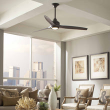 Load image into Gallery viewer, Spitfire LED Ceiling Fan in living room.