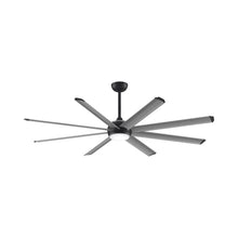 Load image into Gallery viewer, Stellar Custom 84 Inch LED Ceiling Fan in Black/Silver.