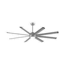 Load image into Gallery viewer, Stellar Custom 84 Inch LED Ceiling Fan in Silver/Silver.