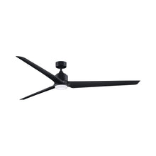Load image into Gallery viewer, TriAire Custom 84" Ceiling Fan in Black/Black/Light Kit Included.