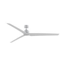 Load image into Gallery viewer, TriAire Custom 84" Ceiling Fan in Matte White/Matte White/Without Light Kit.