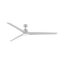 Load image into Gallery viewer, TriAire Custom 84" Ceiling Fan in Matte White/Matte White/Light Kit Included.