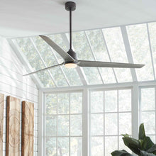 Load image into Gallery viewer, TriAire Custom 84" Ceiling Fan in living room.