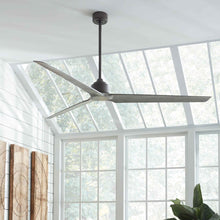 Load image into Gallery viewer, TriAire Custom 84" Ceiling Fan in living room.