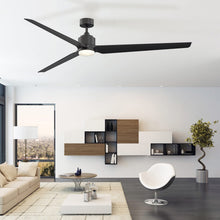 Load image into Gallery viewer, TriAire Custom 84" Ceiling Fan in living room.